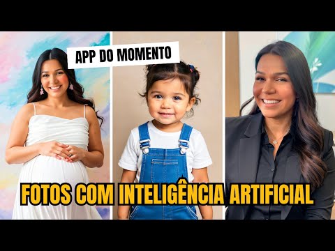 Como fazer FOTO DE GRÁVIDA E COM FILHO com INTELIGÊNCIA ARTIFICIAL pelo celular | [App Remini]