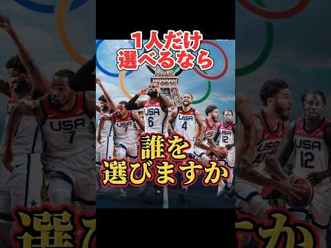 【夢の共演】アメリカ代表🇺🇸✖️🇯🇵日本 #basketball #パリ五輪 #アメリカ代表 #lebronjames #kd #バスケ日本代表