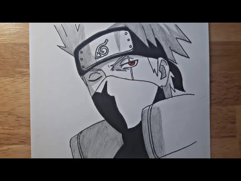 How to Draw Kakashi Sensei -  Easy Anime Drawing Coloring for Beginner