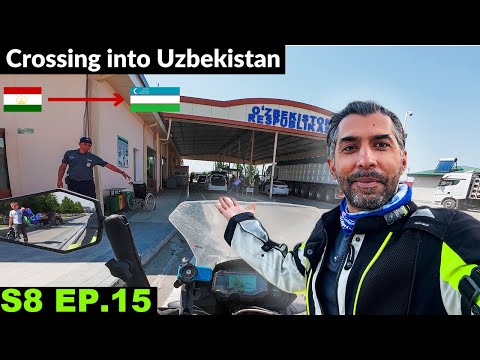 Very Nervous and Tense Border Crossing into UZBEKISTAN 🇺🇿 S8 EP.15 |Pakistan to Japan Motorcycle