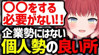 企業勢にはなく個人勢Vチューバーにしかない意外と良いところを話す赤見かるび【赤見かるび/切り抜き】【Only Down】