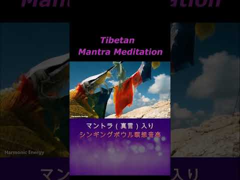 【チベットマントラ瞑想】 マントラ（真言）入りシンギングボウル＆ティンシャの瞑想音楽　Tibetan Mantra Meditation with Singing Bowl#shorts#マントラ瞑想