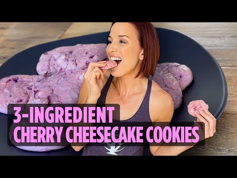 3 Ingredient Cherry Cheesecake Cookies