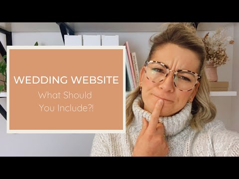 What to put on your wedding website