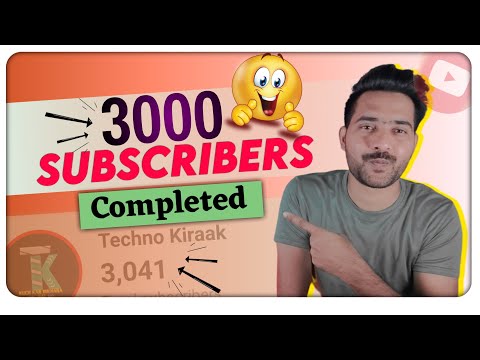 3K Subs Completed Special Video || 3000 Subscribers Completed On My YouTube Channel