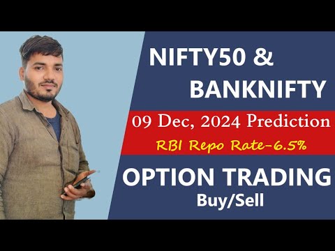 MONDAY | 9 DEC 2024 | GAP UP OR DOWN | TOMORROW NIFTY PREDICTION & BANKNIFTY ANALYSIS | RBI RATE CUT