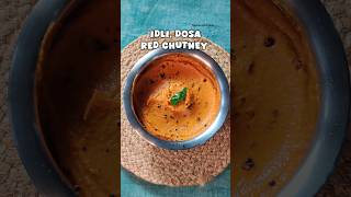 South Indian Red Chutney Recipe | idli Dosa Red Chatni Recipe #shorts #chutney #recipe