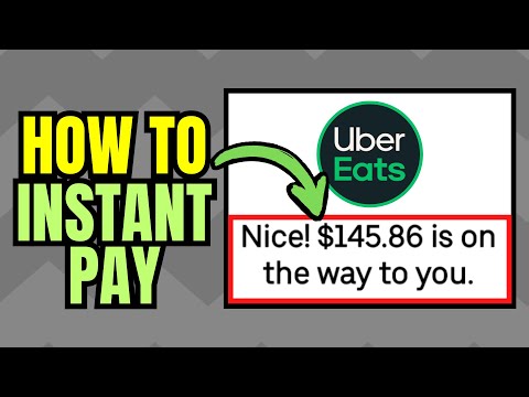 How to UBER Instant Pay (Uber Eats Driver Instant Cash Out)