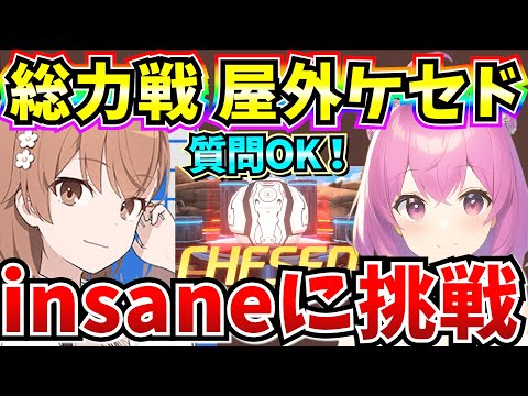 【ブルアカ】総力戦屋外ケセドinsaneに挑む！！！やるぞー！！！【BlueArchive】【ブルーアーカイブ】