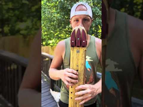 Triple drone flute! Made in the key of bass D  Enjoy!