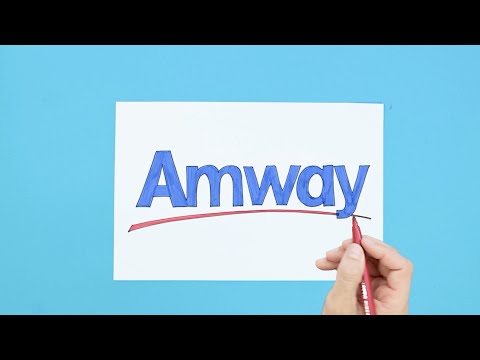 How to draw the Amway Logo