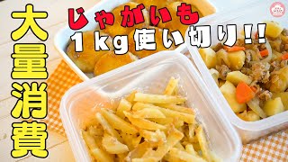 【大量消費】じゃがいも１キロ使いきり！3品大量消費レシピ