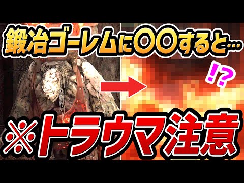 【エルデンリング DLC】鍛冶ゴーレムに〇〇すると・・・トラウマ注意！！【小ネタ・検証・考察】