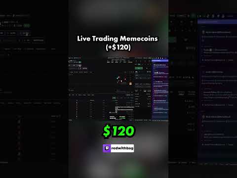 I Made $120 Trading Memecoins Live!