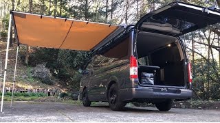 ハイエース 装備紹介 車内 ルームツアー VANLIFE 車中泊キャンプ