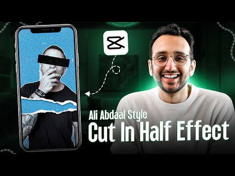 Cut in Half Ali Abdaal Style Effect | CapCut Tutorial