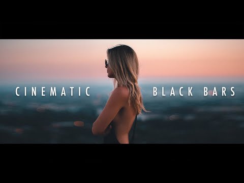 How to add cinematic black bars in imovie