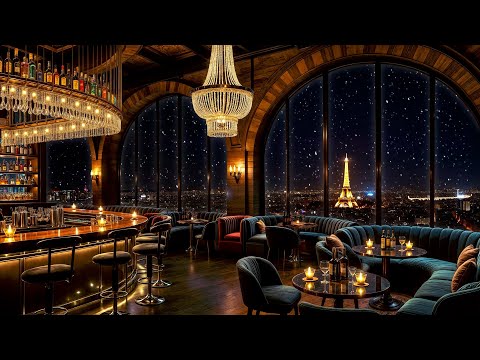 Paris Jazz Lounge ~ Smooth Exquisite Jazz Saxophone Music in Cozy Bar Ambience for Study, Sleep