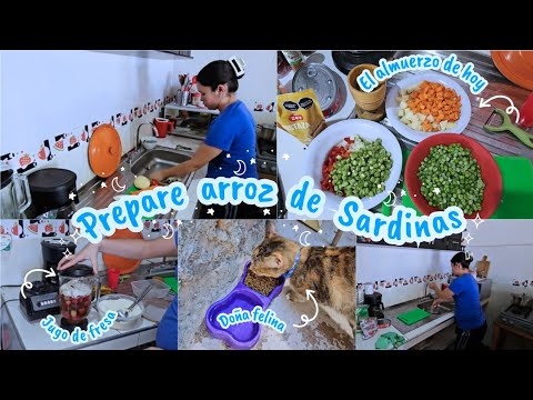 🍲 PREPARANDO ARROZ DE SARDINAS || COMPRE ALGUNAS COSAS || MIS DÍAS COMO MAMÁ Y AMA DE CASA