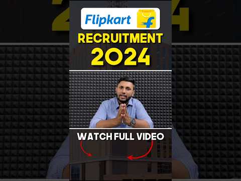 Flipkart Recruitment 2024 | Freshers Job | Flipkart Work From Home Job | Flipkart New Vacancy 2024