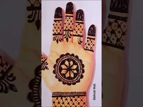 Easy mandala mehndi design #mehndi #youtubeshorts #shorts #viralvideo