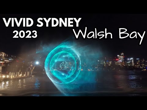 Vivid Sydney 2023 - Walsh Bay Monad, Bump and Sway, Ghosts, SPIROGRAPH