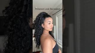 Pinterest Look on 3b Curls #curlyhairtutorial #hairstyles #curlyhairstyles #halfuphalfdownhairstyle