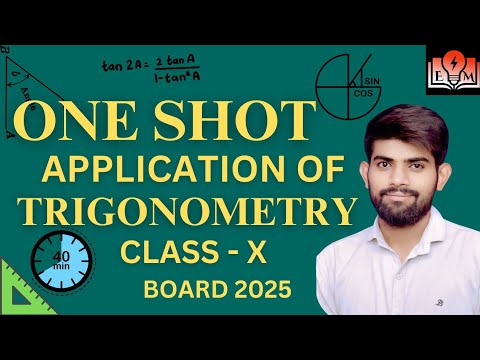 Application of Trigonometry | One shot Class 10 Maths | Ch - 9 Maths Class 10 | Era of Mathantics