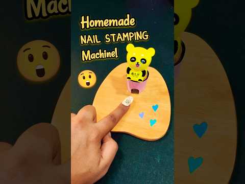 DIY Homemade Nail Stamping Machine 🤓🌈 Best out of waste | Diy crafts 💖 #shorts #craft