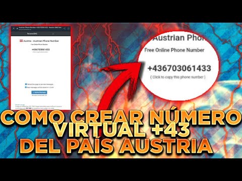 COMO CREAR NÚMERO VIRTUAL +43 DEL PAÍS AUSTRIA🔥🤯😱(LEER DESCRIPCIÓN)