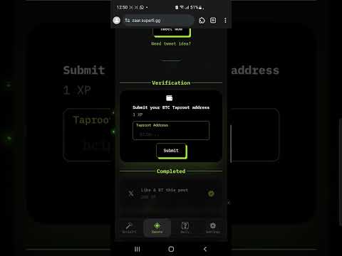 How to link your BTC taproot wallet address to your $ZAAR farming account || #ZAAR