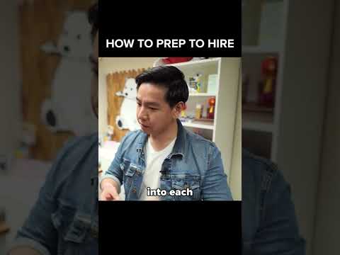 How to PREPARE to HIRE