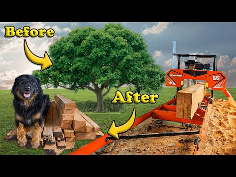 Milling Trees into Lumber - From the Farm