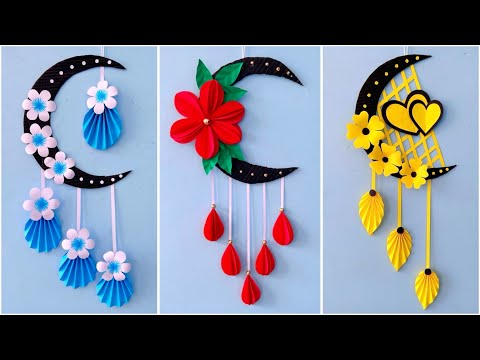 3 Unique Moon Wall Hanging / Quick Paper Craft For Home Decoration / Easy Wall Mate / DIY Wall Decor