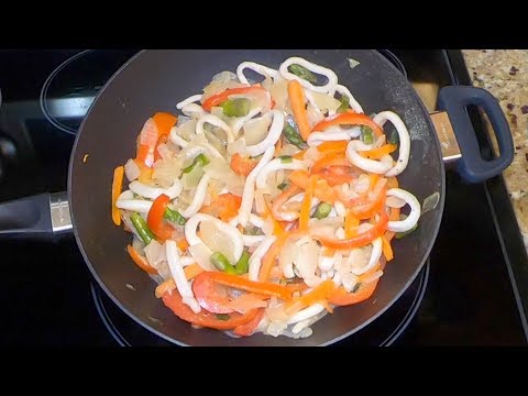 CALAMARI- SQUID LOW CARB STIR FRY