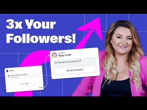 How To 3x Your Instagram Followers With Manychat Automation 🌱  Amberlea Henriques of Adsocial