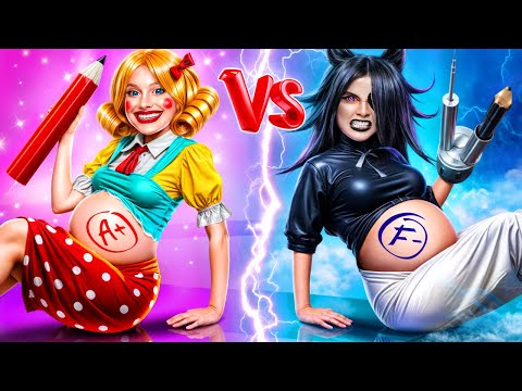 Miss Delight cea Bună x Miss Circle cea Rea! Miss Delight însărcinată! Profesor Bun vs Profesor Rău!