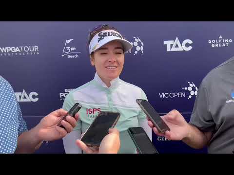 Hannah Green after her 2022 Vic Open victory