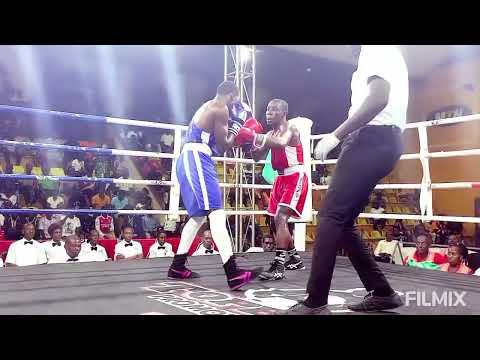 RECAP-Featherweight Khasim  Mulungi Best Boxer @Nat'nal Open (Red) Unanimously Defeat Elphaz Mbazira