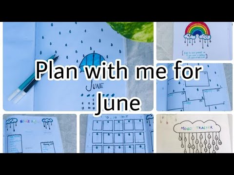 Plan with me for june/ june bullet journal /Monthly planner/ M¥ LIF€$T¥L€