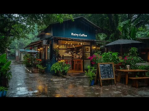 The Sound Of Rain Is Relaxing For A Heavy Body 🌧️ Listen For 5 Minutes And Relax 🎧 Rainy Day Cafe 🍃