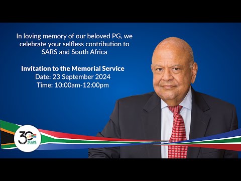 Memorial Service of Mr Pravin Gordhan