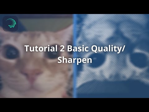 Tutorial 2 Basic Quality / Sharpen on alight motion.