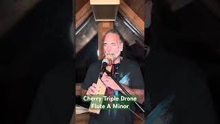 Cherry Triple Drone Flute A Minor