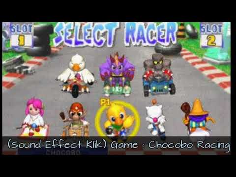 (Sound Efek Klik) Chocobo Racing      PS1 Game     [No Copyright]