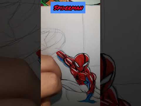 Dibujo Exprés Spiderman #spiderman #spidermannowayhome #dibujotradicional #speedpaint2.0 #shortvideo