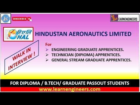 HINDUSTAN AERONAUTICS LIMITED GARDUATE AND DIPLOMA APPRENTICE TRAINEE PROGRAM || DIPLOMA || BTECH ||