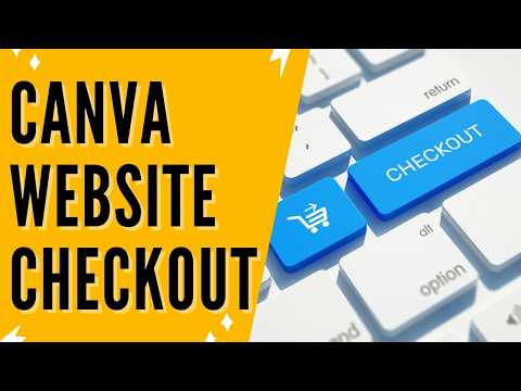 How To Make A Checkout For Canva Website | How To Create A Cart For Canva Website For FREE