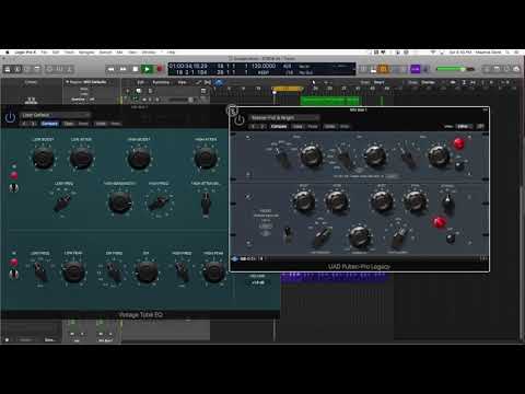 Logic Pro X 10.4 Vintage EQs vs UAD2