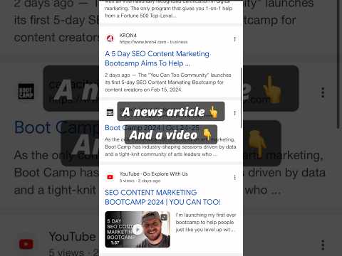 Ranking Content to Page 1 of Google FAST! #shorts #contentmarketing